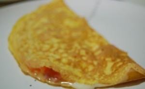 Fried eggs with tomato recipe